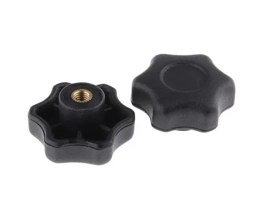 63-6564-95 RS PRO Black Multiple Lobes Clamping Knob, M6 161-098