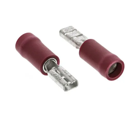 63-4964-69 JST FVDDF Series Red Insulated Crimp Receptacle, 2.79 x 0.5mm, 0.25mm² to 1.65mm², 22AWG to 16AWG FVDDF1.25-110A-5(S)(LF)