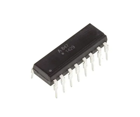 63-4972-30 Broadcom, ACPL-847-000E DC Input Transistor Output Quad Optocoupler, Through Hole, 16-Pin PDIP ACPL-847-000E