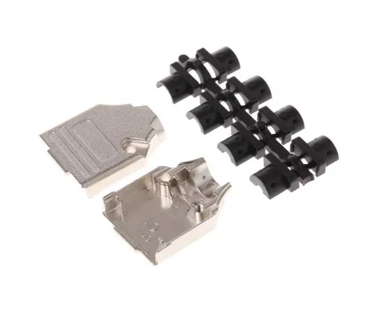 63-5134-25 MH Connectors MHDTZK Series Zinc D-sub Connector Hood, 9 Way, Strain Relief MHDTZK9-K