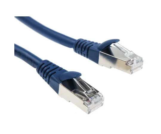 63-5092-93 RS Pro Shielded Cat6a Cable 500mm, Blue, Male RJ45/Male RJ45 778-5149