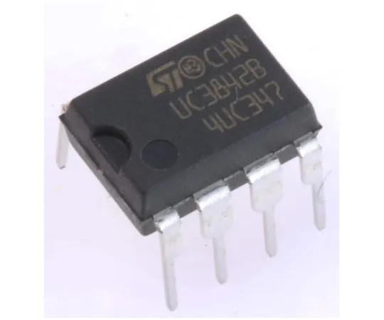 63-4961-07 STMicroelectronics UC3842BN, PWM Current Mode Controller, 1 A, 500 kHz 8-Pin PDIP UC3842BN