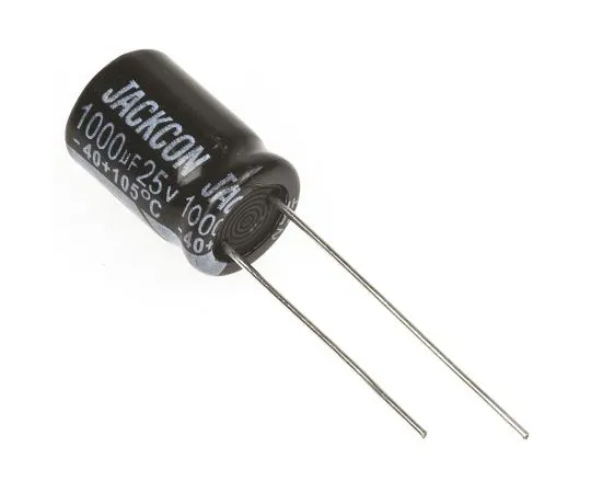 63-4998-11 RS PRO 1000μF 25V dc Aluminium Electrolytic Capacitor, Through Hole 10 (Dia.) x 15mm +105°C 10mm 5mm 15mm 711-1148