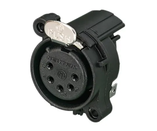 63-5174-19 Neutrik 5 Way PCB Mount XLR Connectors, Female, Gold Plated Contacts,