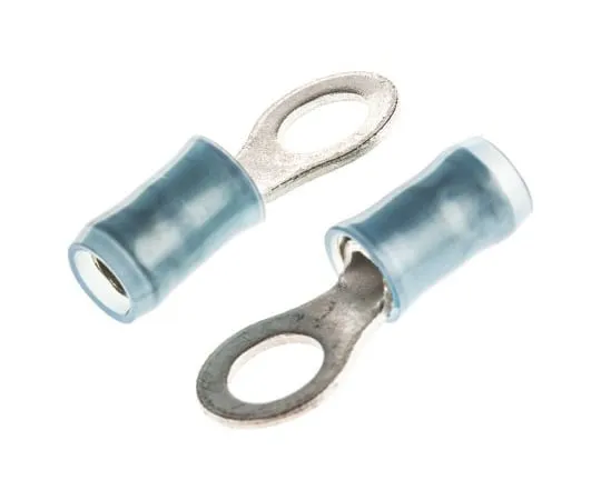63-4948-13 TE Connectivity PIDG Series Insulated Crimp Ring Terminal, M5 Stud Size, 1.25mm² to 2mm² Wire Size, Blue 130663