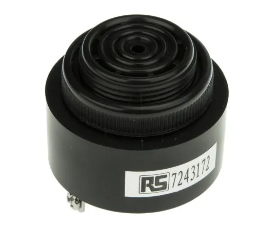 63-5026-25 RS PRO 4 → 28 V dc 97dB Panel Mount Continuous Internal Piezo Buzzer, 2300 → 3300 Hz 724-3172