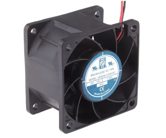63-4984-33 RS PRO Axial Fan, 60 x 60 x 38mm, 61cfm, 17W, 12 V dc 703-3436