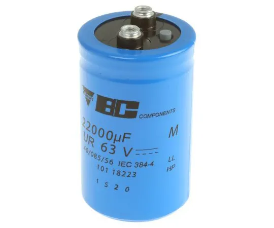63-4952-33 Vishay 22000μF 63V dc Aluminium Electrolytic Capacitor, Chassis Mount 50 (Dia.) x 80mm +85°C 50mm MAL210118223E3