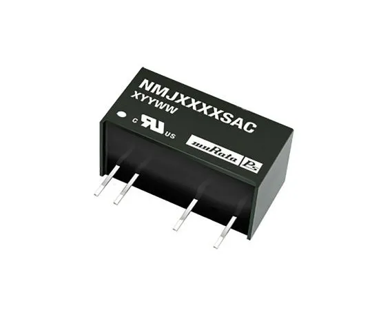 63-4967-68 Murata Power Solutions NMJ 1W Isolated DC-DC Converter Through Hole, Voltage in 4.5 → 5.5 V dc, Voltage out 15V NMJ0515SAC