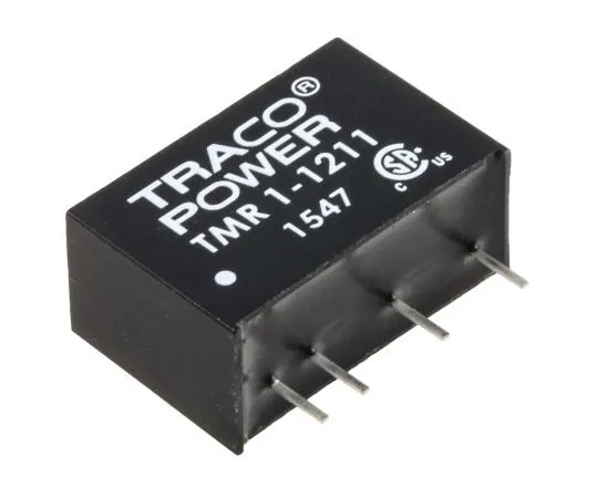 63-5095-11 TRACOPOWER TMR 1 1W Isolated DC-DC Converter Through Hole, Voltage in 9 → 18 V dc, Voltage out 5V dc TMR 1-1211
