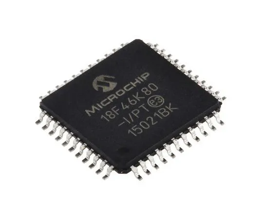 63-5009-31 Microchip, 8bit PIC Microcontroller, 64MHz, 64 kB Flash, 44-Pin TQFP PIC18F46K80-I/PT