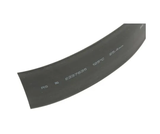 63-4979-55 RS Black No Heat Shrink Tubing 25.4mm Sleeve Dia. x 3m Length 2:1 Ratio 700-4668
