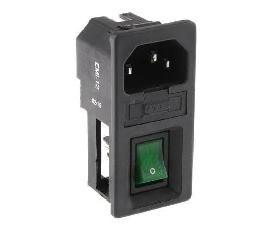 63-5125-16 RS Pro C14 Snap-In IEC Plug Male, 6A, 250 V ac, F*** Size 5 x 20mm 811-7210