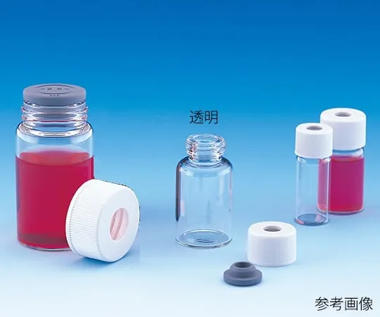 62-9974-51 Gas Chromatograph Vial Transparent (Melamine Cap/Butyl Rubber Stopper Standard Set) 3 mL 100 Pieces SVG -3 203230