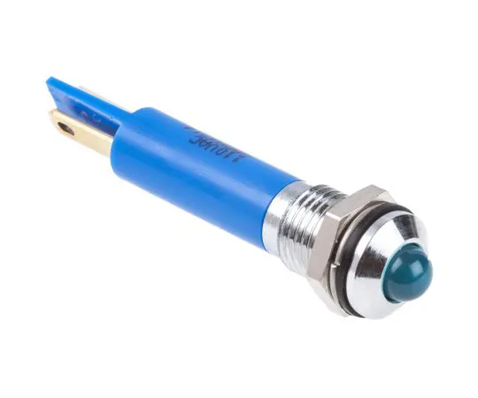 63-5144-97 RS PRO Blue Indicator, 110 V ac, 8mm Mounting Hole Size, Solder Lug Termination, IP67 846-2715