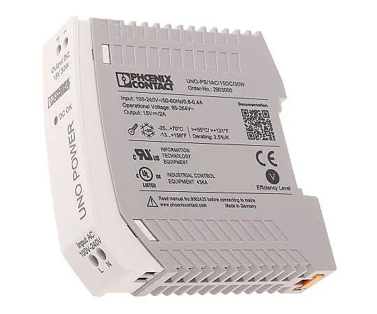 63-5133-49 Phoenix Contact, UNO-PS/1AC/15DC/30W PSU, 15V dc Output Voltage, 2A output current 2903000