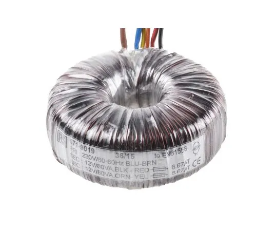 63-4937-38 2 Output Toroidal Transformer, 160VA, 2 x 12V ac 671-9019