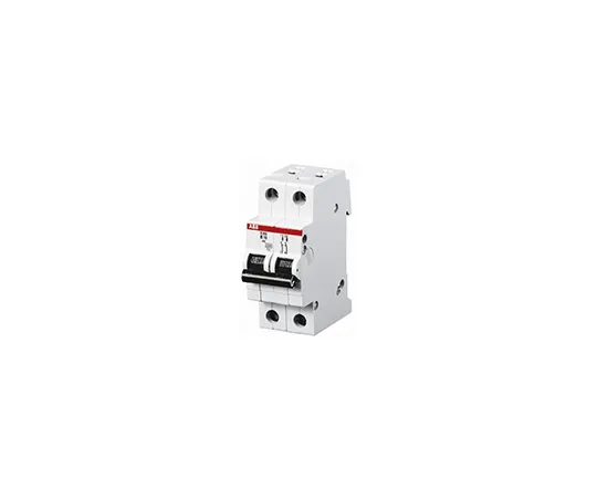 63-5050-17 ABB System M Pro S200 MCB Mini Circuit Breaker 2P, 6 A, 6 kA, Curve B S202-B6