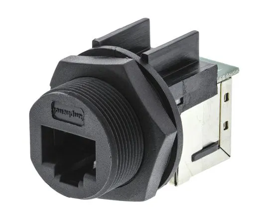 63-5043-95 Amphenol Female Jam Nut Panel Mount IP68 RJ45 Receptacle RJ45F7RJ90