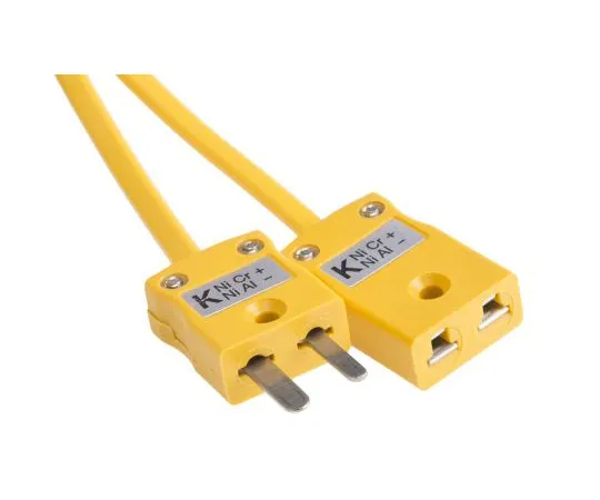 63-5094-23 RS PRO Plug & Socket Male - Female Cable for *** with K Type Thermocouple 779-9713