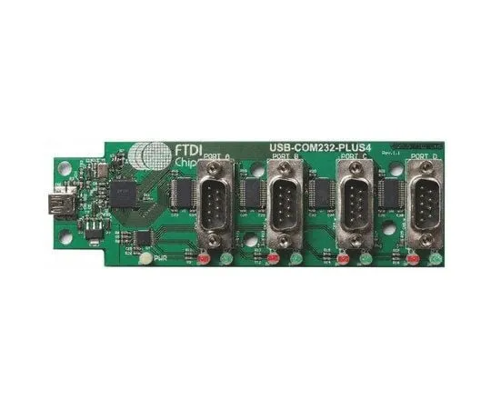 63-4963-23 FTDI Chip USB to RS232 (Quad) Adapter Board - USB-COM232-Plus4 USB-COM232-Plus4