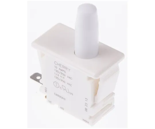 63-4987-89 Single Pole Double Throw (SPDT) Push Button Switch, 10 A @ 250 V ac E69-00A