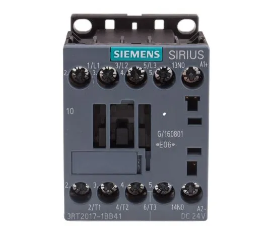 63-4987-43 Siemens 3 Pole Contactor, 12 A, 24 V dc Coil, SIRIUS Innovation, 3NO, 5.5 kW 3RT2017-1BB41