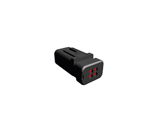 63-5028-41 TE Connectivity AMPSEAL 16 Series, 2 Row 4 Way Clip Mount Plug Housing 776536-1
