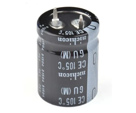 63-5144-03 Nichicon 100μF 400V dc Aluminium Electrolytic Capacitor, Through Hole 22 (Dia.) x 30mm +105°C 22mm 10mm LGU2G101MELZ