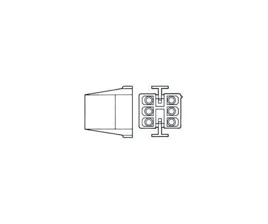 63-4945-98 TE Connectivity Commercial MATE-N-LOK Male Connector Housing, 4.95mm Pitch, 8 Way, 2 Row 1-480283-0
