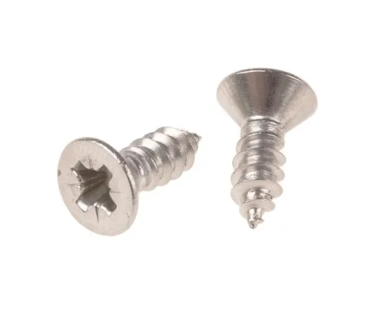 63-6571-41 RS PRO Plain Stainless Steel Countersunk Head Self Tapping Screw, N°No. 8 x 1/2in Long 13mm Long 180-673