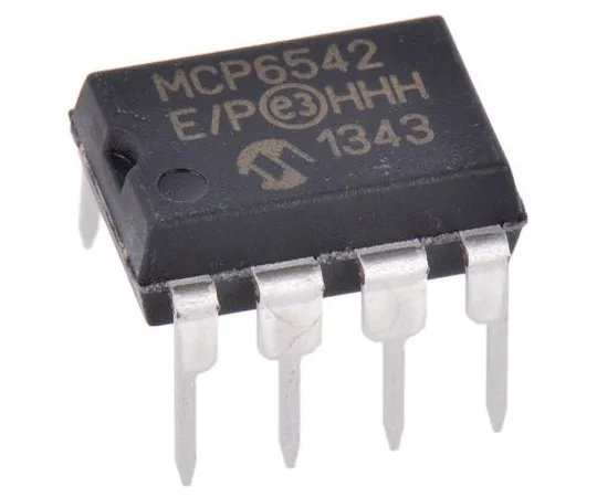 63-5091-06 MCP6542-E/P Microchip, Dual Comparator, Push-Pull O/P, 1.6 to 5.5 V 8-Pin PDIP MCP6542-E/P