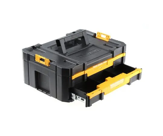 63-5108-52 DeWALT TStak Tool Storage Plastic Tool Box 2 drawers dimensions 314 x 440 x 176mm DWST1-70706