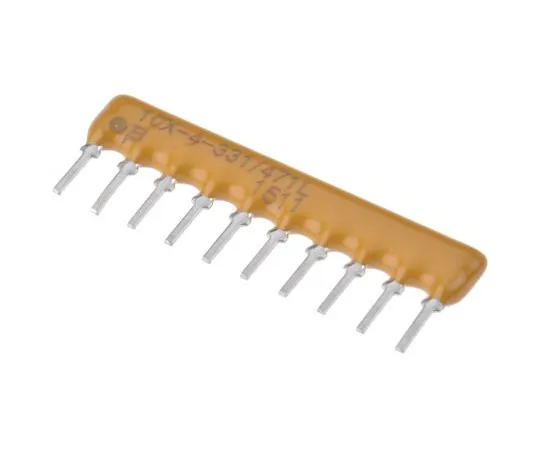 63-4971-07 Bourns 4600X Series 330 Ω, 470 Ω ±2% Dual Terminator Through Hole Resistor Network, 16 Resistors, 1.25W total SIP 4610X-104-331/471L