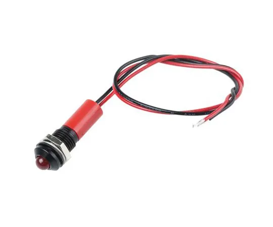 63-5024-26 RS PRO Red Indicator, 110 V ac, 8mm Mounting Hole Size, Lead Wires Termination, IP67 723-9662