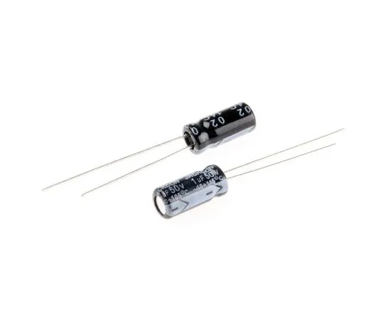 63-4998-40 RS PRO 1μF 50V dc Aluminium Electrolytic Capacitor, Through Hole 5 (Dia.) x 11mm +105°C 5mm 2mm 11mm 711-1407