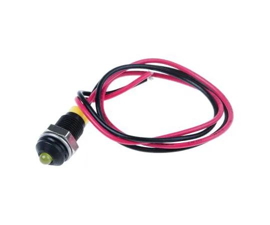 63-5022-29 RS PRO Yellow Indicator, 2 V dc, 6mm Mounting Hole Size, Lead Wires Termination, IP67 722-7716