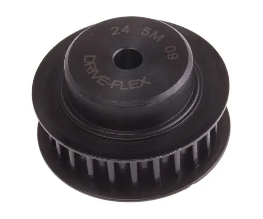 63-6572-37 RS PRO Timing Belt Pulley, Steel 9mm Belt Width x 5mm Pitch, 24 Tooth 182-616