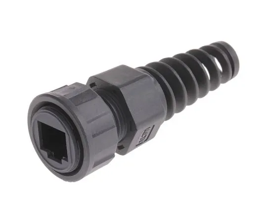 63-5112-33 Amphenol Male Cable Mount IP67 RJ45 Plug, Diameter 25.4mm RCP-00AMMA-TLM7001