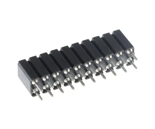 63-4983-38 Preci-Dip 803 Series 2.54mm Pitch 20 Way 2 Row Straight PCB Socket, PCB Mount, Solder Termination 803-87-020-10-001101