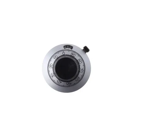 63-6546-50 Vishay Potentiometer Knob, Dial Type, 46mm Knob Diameter, Chrome, 6mm Shaft 21B11B010