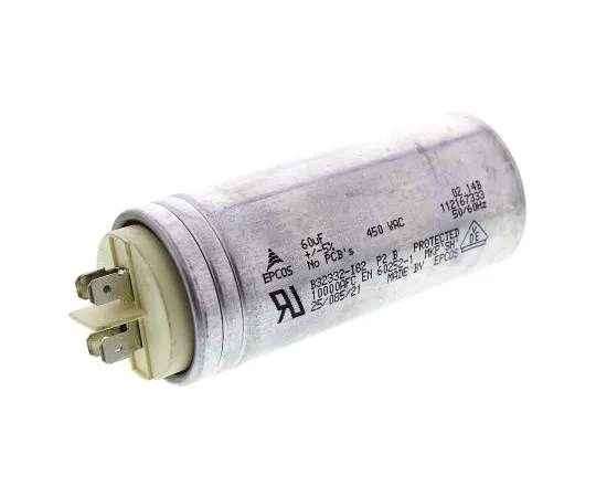 63-5084-44 EPCOS 60μF Polypropylene Capacitor PP 450V ac ±5% Tolerance Stud Mount B32332 Series B32332I6606J082