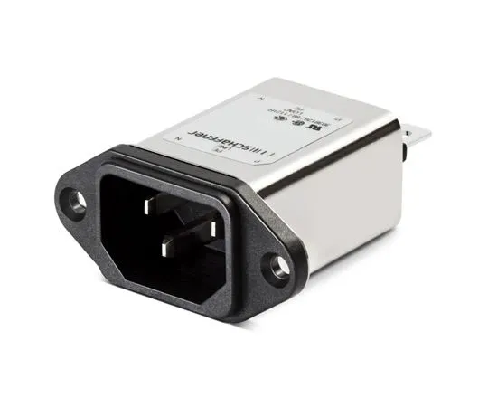 63-4992-81 Male C14 IEC Filter Panel Mount,Faston,Rated At 3A,250 V ac Operating Frequency DC to 400Hz FN9233UF2-3-06