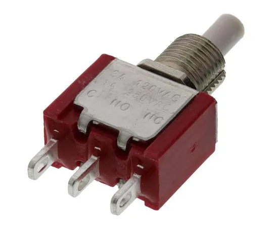 63-5035-44 RS PRO Single Pole Double Throw (SPDT) Momentary Push Button Switch, 6.35 (Dia.)mm, Panel Mount, 32/50/125V ac 734-6785