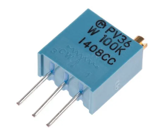 63-5083-94 100kΩ Through Hole Trimmer Potentiometer 0.5W Top Adjust Bourns PV36 Series PV36W104C01B00