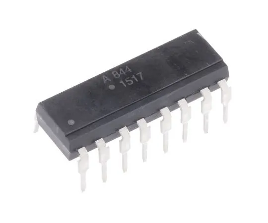63-4972-29 Broadcom, ACPL-844-000E AC Input Transistor Output Quad Optocoupler, Through Hole, 16-Pin PDIP ACPL-844-000E
