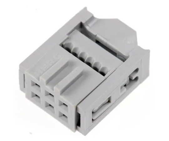 63-4939-04 Amphenol FCI 6-Way IDC Connector Socket for Cable Mount, 2-Row 71600-006LF