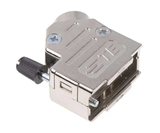 63-5079-93 TE Connectivity ADK Series ABS 45 ° D-sub Connector Backshell, 9 Way, Strain Relief 2198618-9