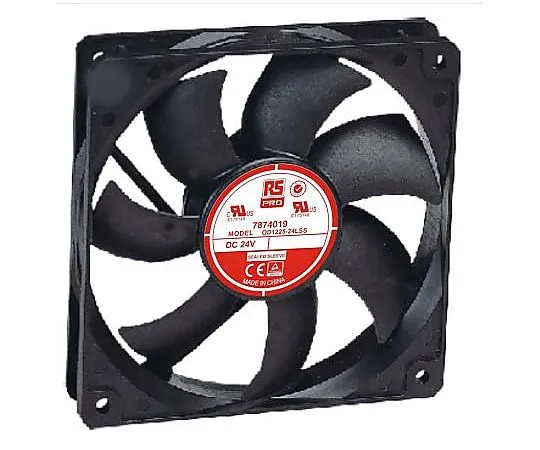 63-5100-81 RS PRO Axial Fan, 120 x 120 x 25mm, 72cfm, 3W, 24 V dc 787-4019