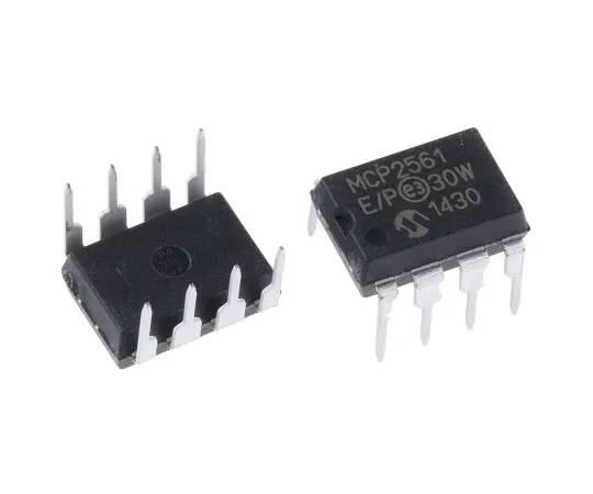 63-5113-34 Microchip MCP2561-E/P, CAN Transceiver 1Mbps 1-Channel IEC 61000-4-2, 8-Pin PDIP MCP2561-E/P